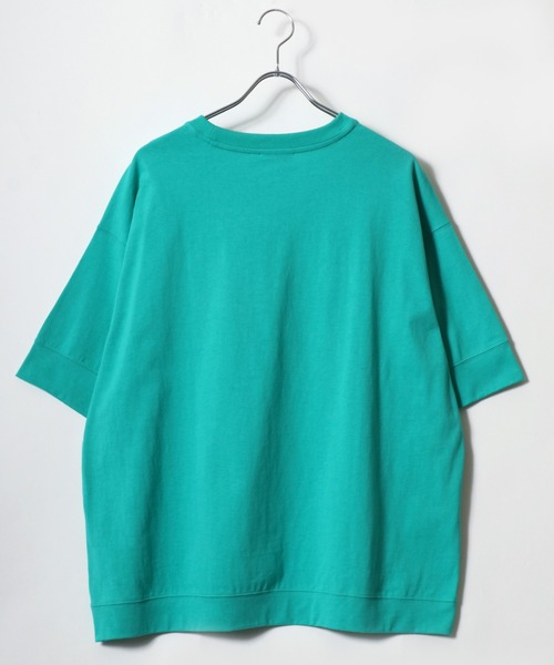 DISCUS(ディスカス)の「DISCUS/ディスカス オーバーサイズ カレッジロゴ ミニロゴワッペン刺繍 半袖Tスウェット(Tシャツ/カットソー・レディース・ピンク系その他/ブルー系その他/グリーン系その他/スミクロ/チャコール/ホワイト・L/M)」の14枚目の写真