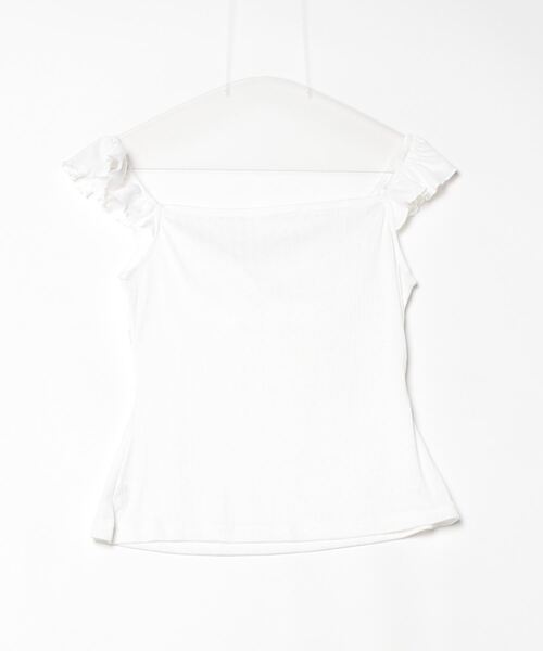 gossip!ロサンゼルス(ゴシップロサンゼルス)の「Y2K風 リボン 半袖Tシャツ(Tシャツ/カットソー・レディース・ホワイト・FREE)」の2枚目の写真