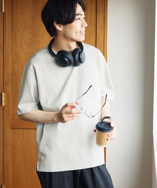 GLOBAL WORK(グローバルワーク)の「リッチクリーンTシャツ/半袖/288187(Tシャツ/カットソー・メンズ・ダークグレー/ホワイト/グリーン系その他6/ライトグレー・LARGE/MEDIUM/SMALL/X-LARGE/3XL/XX-LARGE/X-SMALL)」の9枚目の写真