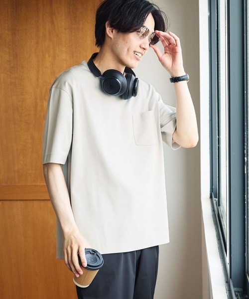 GLOBAL WORK(グローバルワーク)の「リッチクリーンTシャツ/半袖/288187(Tシャツ/カットソー・メンズ・ダークグレー/ホワイト/グリーン系その他6/ライトグレー・LARGE/MEDIUM/SMALL/X-LARGE/3XL/XX-LARGE/X-SMALL)」の10枚目の写真