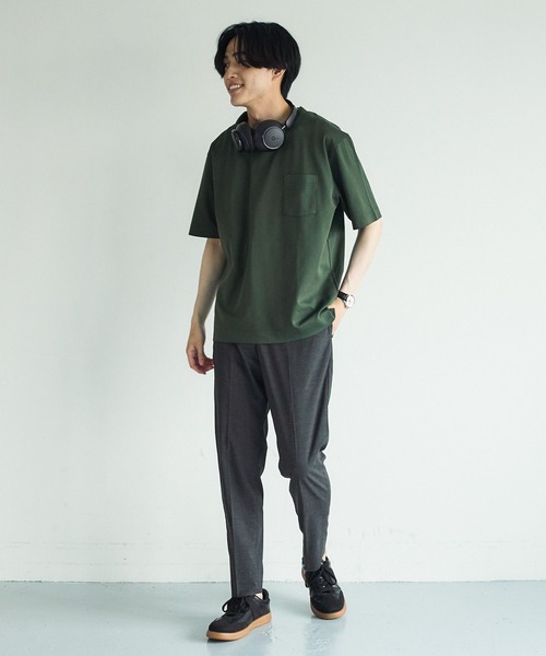 GLOBAL WORK(グローバルワーク)の「リッチクリーンTシャツ/半袖/288187(Tシャツ/カットソー・メンズ・ダークグレー/ホワイト/グリーン系その他6/ライトグレー・LARGE/MEDIUM/SMALL/X-LARGE/3XL/XX-LARGE/X-SMALL)」の15枚目の写真