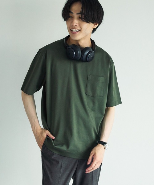 GLOBAL WORK(グローバルワーク)の「リッチクリーンTシャツ/半袖/288187(Tシャツ/カットソー・メンズ・ダークグレー/ホワイト/グリーン系その他6/ライトグレー・LARGE/MEDIUM/SMALL/X-LARGE/3XL/XX-LARGE/X-SMALL)」の16枚目の写真