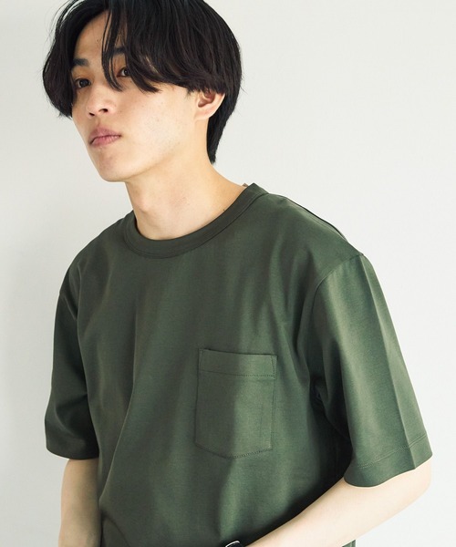 GLOBAL WORK(グローバルワーク)の「リッチクリーンTシャツ/半袖/288187(Tシャツ/カットソー・メンズ・ダークグレー/ホワイト/グリーン系その他6/ライトグレー・LARGE/MEDIUM/SMALL/X-LARGE/3XL/XX-LARGE/X-SMALL)」の5枚目の写真