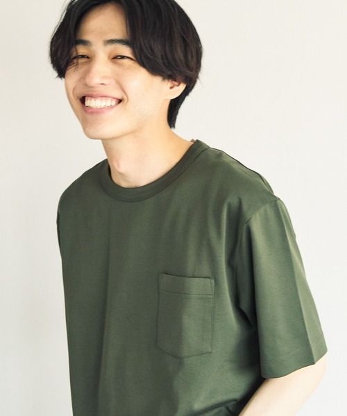 GLOBAL WORK(グローバルワーク)の「リッチクリーンTシャツ/半袖/288187(Tシャツ/カットソー・メンズ・ダークグレー/ホワイト/グリーン系その他6/ライトグレー・LARGE/MEDIUM/SMALL/X-LARGE/3XL/XX-LARGE/X-SMALL)」の6枚目の写真