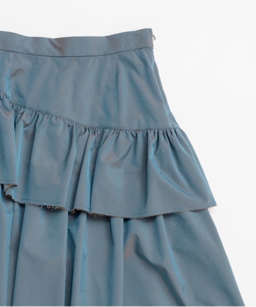 MAISON SPECIAL（メゾンスペシャル）の「Flare Tiered Skirt/フレアティアードスカート（スカート・レディース・ブルー/ブラック/ホワイト・38/36）」の15枚目の写真