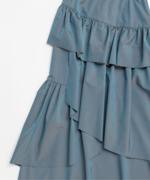MAISON SPECIAL（メゾンスペシャル）の「Flare Tiered Skirt/フレアティアードスカート（スカート・レディース・ブルー/ブラック/ホワイト・38/36）」の16枚目の写真