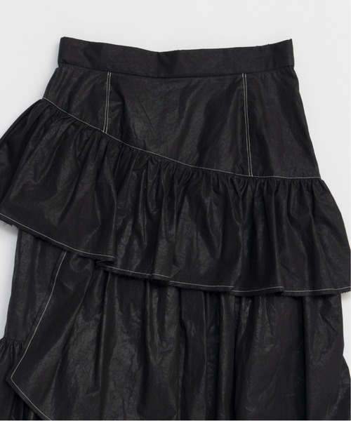 MAISON SPECIAL（メゾンスペシャル）の「Flare Tiered Skirt/フレアティアードスカート（スカート・レディース・ブルー/ブラック/ホワイト・38/36）」の18枚目の写真