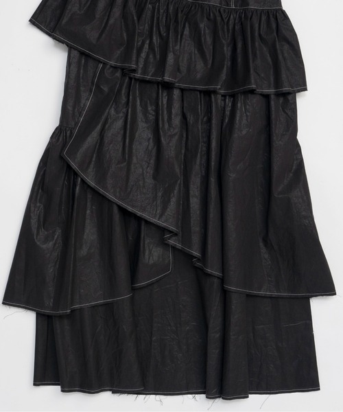 MAISON SPECIAL（メゾンスペシャル）の「Flare Tiered Skirt/フレアティアードスカート（スカート・レディース・ブルー/ブラック/ホワイト・38/36）」の19枚目の写真