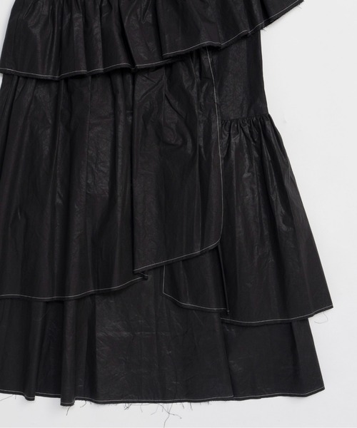 MAISON SPECIAL（メゾンスペシャル）の「Flare Tiered Skirt/フレアティアードスカート（スカート・レディース・ブルー/ブラック/ホワイト・38/36）」の22枚目の写真