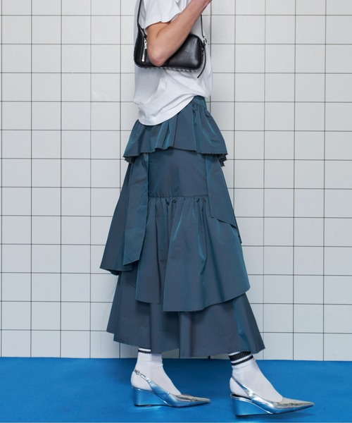 Flare Tiered Skirt/フレアティアードスカート【MAISON SPECIAL
