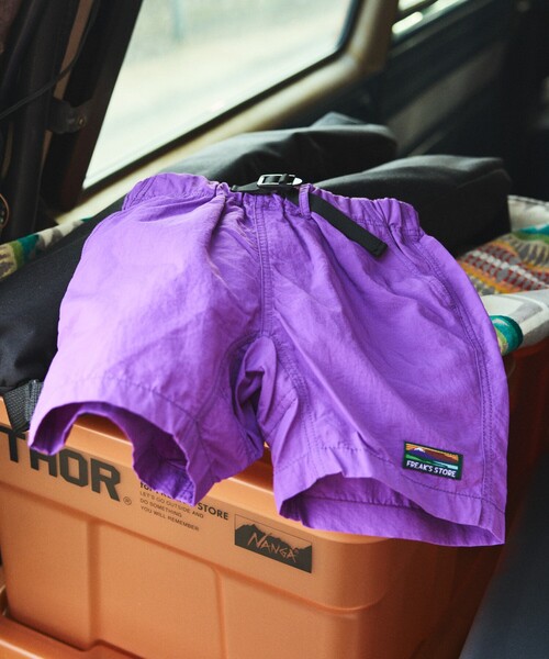 FREAK'S STORE（フリークスストア）の「限定展開 KIDS クライミング イージーショーツ/キッズサイズ（その他パンツ・キッズ・ブラック/ベージュ/パープル/オリーブ/サックスブルー/レオパード/その他15・150/130/140/110/120）」の5枚目の写真