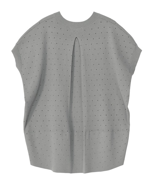 ZUCCa（ズッカ）の「ホールドットニット / ニットポロシャツ / S（ポロシャツ・レディース・グレー/カーキ/ブラック・M size）」の10枚目の写真