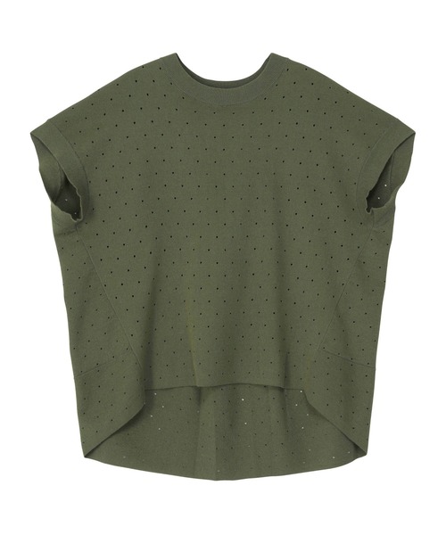 ZUCCa（ズッカ）の「ホールドットニット / ニットポロシャツ / S（ポロシャツ・レディース・グレー/カーキ/ブラック・M size）」の12枚目の写真