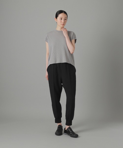 ZUCCa（ズッカ）の「ホールドットニット / ニットポロシャツ / S（ポロシャツ・レディース・グレー/カーキ/ブラック・M size）」の7枚目の写真