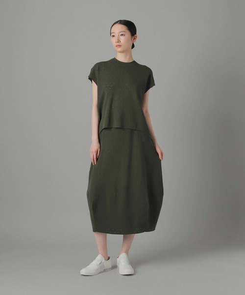 ZUCCa（ズッカ）の「ホールドットニット / ニットポロシャツ / S（ポロシャツ・レディース・グレー/カーキ/ブラック・M size）」の8枚目の写真