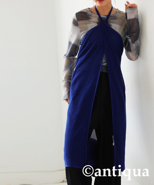 antiqua(アンティカ)の「マルチウェイラップスカート(スカート・レディース・ライム/ベージュ/ブラック/ブルー・ONESIZE)」の16枚目の写真
