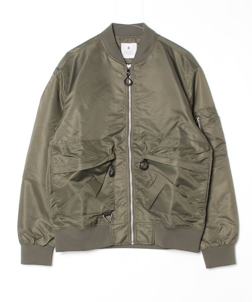 rehacer(レアセル)の「R. : Wide Pocket Loose MA-1(MA-1・メンズ・グリーン/ブラック・MEDIUM/LARGE/X-LARGE)」の5枚目の写真