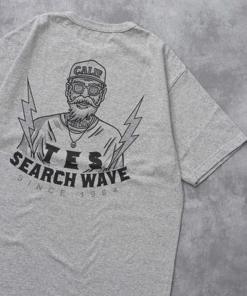 The Endless Summer(エンドレスサマー)の「TES 8812 HURRICANE SURFER T-SHIRT / Tシャツ(Tシャツ/カットソー・メンズ・B/グレー/A/ホワイト・X-LARGE/LARGE/MEDIUM/SMALL)」の1枚目の写真