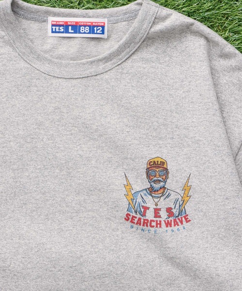The Endless Summer(エンドレスサマー)の「TES 8812 HURRICANE SURFER T-SHIRT / Tシャツ(Tシャツ/カットソー・メンズ・B/グレー/A/ホワイト・X-LARGE/LARGE/MEDIUM/SMALL)」の7枚目の写真