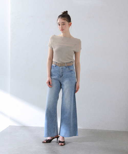La TOTALITE(ラトータリテ)の「バックシャンオフネックニット(ニット/セーター・レディース・ベージュ/ネイビー/グリーン・FREE)」の14枚目の写真