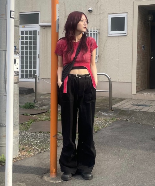 JEANASIS(ジーナシス)の「【25quee】タックワークパンツ/455523(その他パンツ・レディース・ブラック/カーキ系/グレー系その他・FREE)」の17枚目の写真