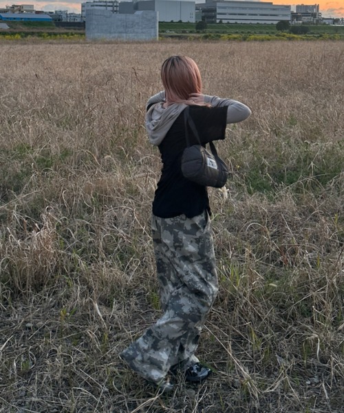 JEANASIS(ジーナシス)の「【25quee】タックワークパンツ/455523(その他パンツ・レディース・ブラック/カーキ系/グレー系その他・FREE)」の8枚目の写真