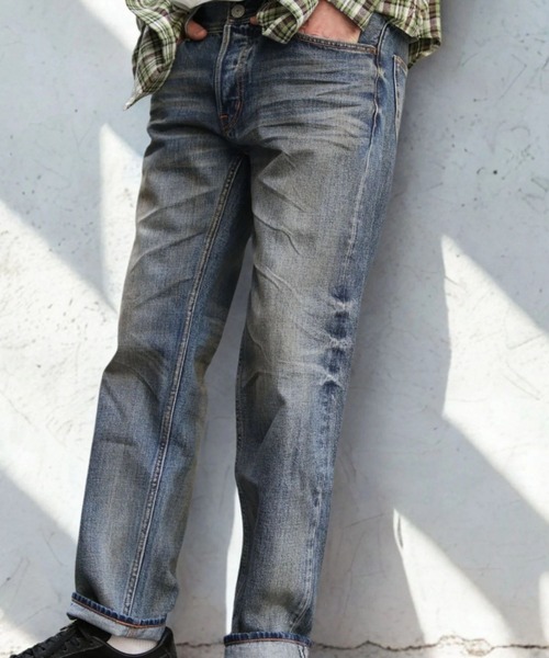 TMT(ティーエムティー)の「12oz SOFT DENIM 5P STRAIGHT(TYPE 501 66B)(デニムパンツ・メンズ・インディゴブルー/ライトインディゴブルー・MEDIUM/X-LARGE/LARGE)」の6枚目の写真