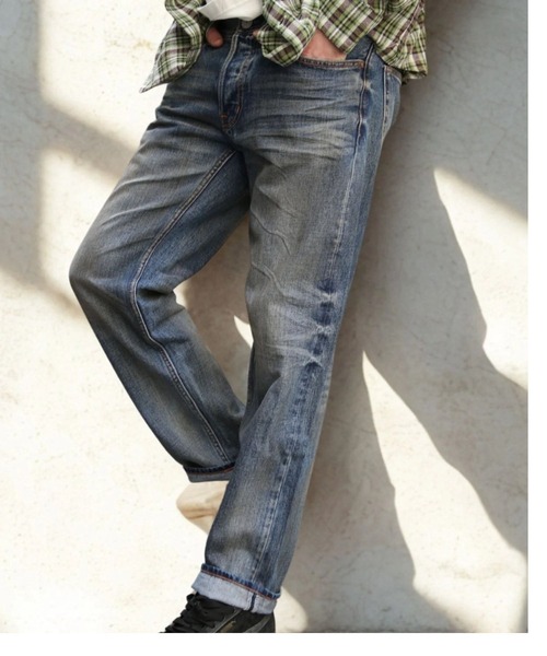 TMT(ティーエムティー)の「12oz SOFT DENIM 5P STRAIGHT(TYPE 501 66B)(デニムパンツ・メンズ・インディゴブルー/ライトインディゴブルー・MEDIUM/X-LARGE/LARGE)」の7枚目の写真