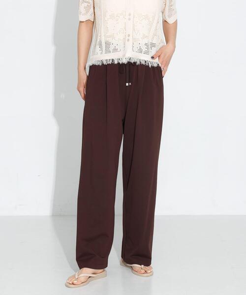 URBAN RESEARCH Sonny Label（アーバンリサーチサニーレーベル）の「『WEB限定』『UR TECH ひやサラクール』イージーワンタックパンツ（その他パンツ・レディース・ブラウン/ベージュ/ブラック・FREE）」の11枚目の写真