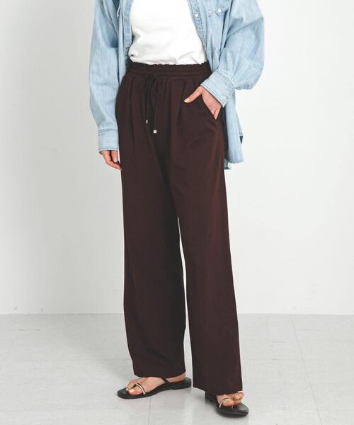 URBAN RESEARCH Sonny Label（アーバンリサーチサニーレーベル）の「『WEB限定』『UR TECH ひやサラクール』イージーワンタックパンツ（その他パンツ・レディース・ブラウン/ベージュ/ブラック・FREE）」の16枚目の写真