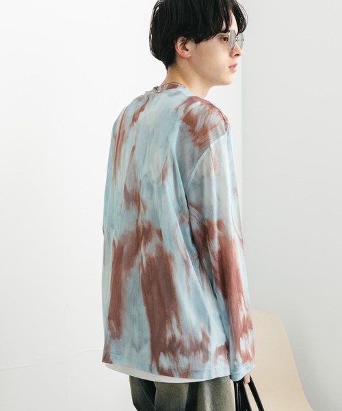 SENSE OF PLACE by URBAN RESEARCH（センスオブプレイスバイアーバンリサーチ）の「アソートシアーロングTシャツ（Tシャツ/カットソー・メンズ・ブラック系その他/ブルー/ブラック・MEDIUM/LARGE）」の8枚目の写真
