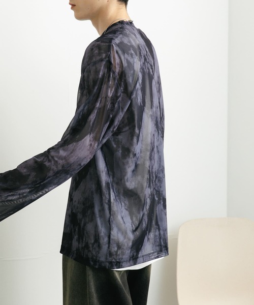 SENSE OF PLACE by URBAN RESEARCH（センスオブプレイスバイアーバンリサーチ）の「アソートシアーロングTシャツ（Tシャツ/カットソー・メンズ・ブラック系その他/ブルー/ブラック・MEDIUM/LARGE）」の18枚目の写真