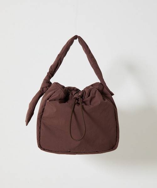 COLONY 2139(コロニートゥーワンスリーナイン)の「ナイロンドロストバッグ(ハンドバッグ・レディース・ブラウン/アイボリー/ブラック/サックスブルー・FREE)」の16枚目の写真