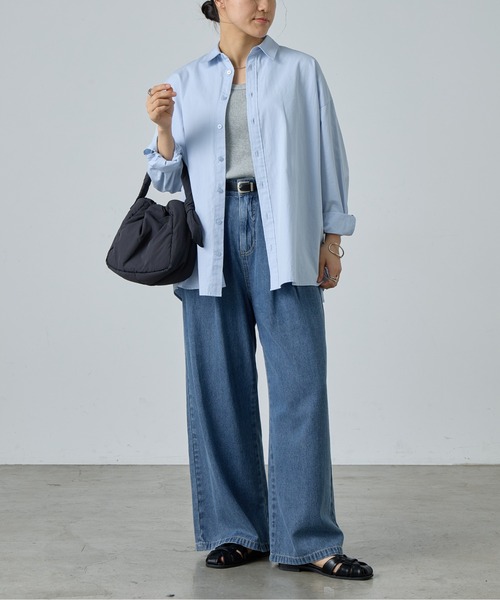 COLONY 2139(コロニートゥーワンスリーナイン)の「ナイロンドロストバッグ(ハンドバッグ・レディース・ブラウン/アイボリー/ブラック/サックスブルー・FREE)」の12枚目の写真