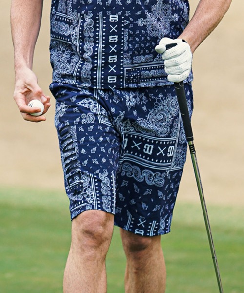 DIVINER GOLF ペイズリー ネイビー ゴルフパンツ ジャージ XL DIVINER GOLF ペイズリー ネイビー ゴルフパンツ ジャージ XL