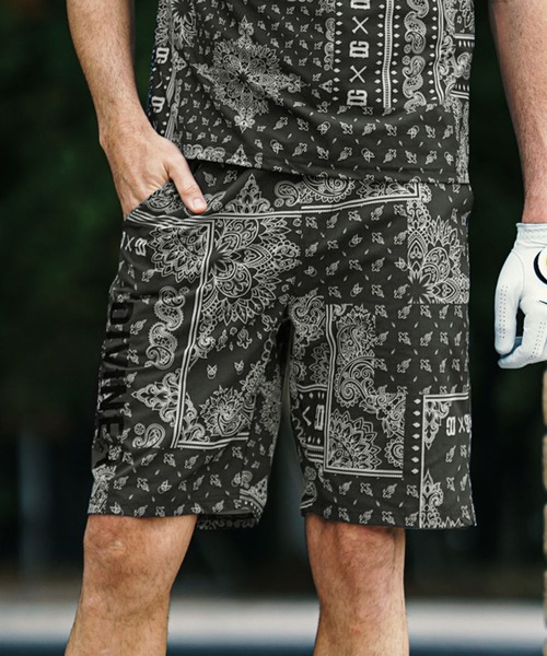 DIVINER GOLF】ペイズリー柄ショーツ メンズ ゴルフウェア