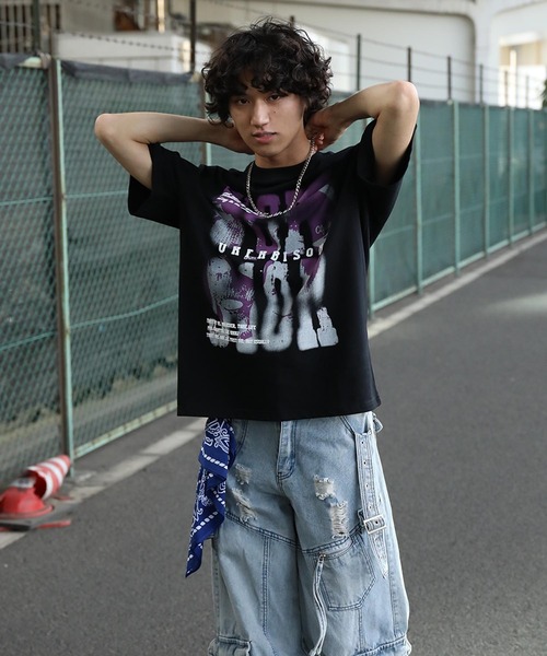HOOK(フック)の「ミステリアスレタープリントTシャツ (SS)(Tシャツ/カットソー・メンズ・ホワイト系その他/ブラック系その他/レッド系その他/ホワイト系その他2/ホワイト系その他3/ホワイト系その他4/ホワイト系その他5/ブラック系その他2/ブラック系その他3/ブラック系その他4/ブラック系その他5/レッド系その他2/レッド系その他3・MEDIUM/LARGE)」の10枚目の写真