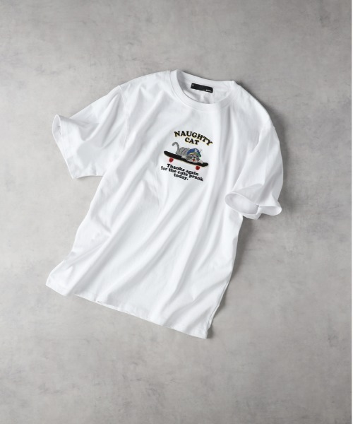 セール】アニマル刺繍Tシャツ（Tシャツ/カットソー）｜Right-on