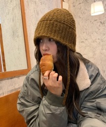 MASHIRO（マシロ）の「【MASHIRO】サイドコードオーバーサイズニットキャップ（MA/EK226）（ニットキャップ/ビーニー）」