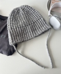 MASHIRO（マシロ）の「【MASHIRO】サイドコードオーバーサイズニットキャップ（MA/EK226）（ニットキャップ/ビーニー）」