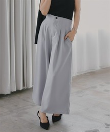小さいサイズ ハイウエストワイドパンツ 低身長さん・小柄女性