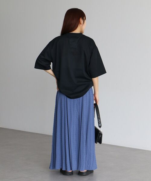 CRAFT STANDARD BOUTIQUE（クラフトスタンダードブティック）の「接触冷感/吸水速乾/UVカット DRY-MIX プリントTEE（Tシャツ/カットソー・レディース・ブラック/グレイッシュベージュ/オフホワイト・S/M/L）」の8枚目の写真