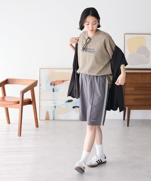 CRAFT STANDARD BOUTIQUE（クラフトスタンダードブティック）の「接触冷感/吸水速乾/UVカット DRY-MIX プリントTEE（Tシャツ/カットソー・レディース・ブラック/グレイッシュベージュ/オフホワイト・S/M/L）」の17枚目の写真