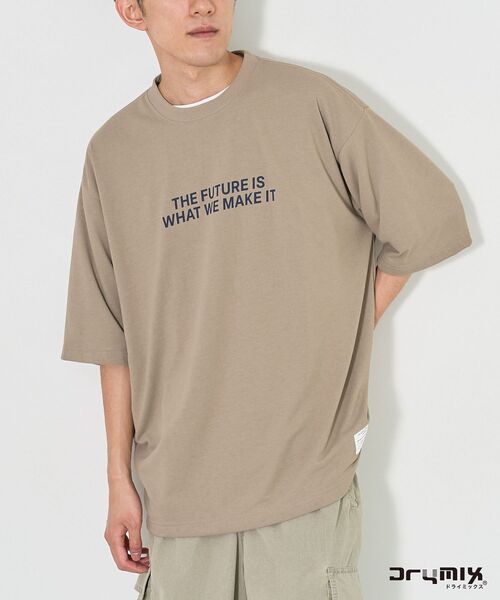CRAFT STANDARD BOUTIQUE（クラフトスタンダードブティック）の「接触冷感/吸水速乾/UVカット DRY-MIX プリントTEE（Tシャツ/カットソー・レディース・ブラック/グレイッシュベージュ/オフホワイト・S/M/L）」の19枚目の写真