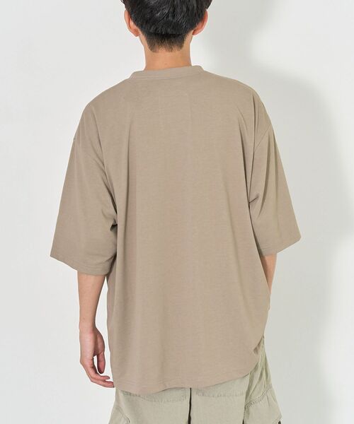 CRAFT STANDARD BOUTIQUE（クラフトスタンダードブティック）の「接触冷感/吸水速乾/UVカット DRY-MIX プリントTEE（Tシャツ/カットソー・レディース・ブラック/グレイッシュベージュ/オフホワイト・S/M/L）」の20枚目の写真