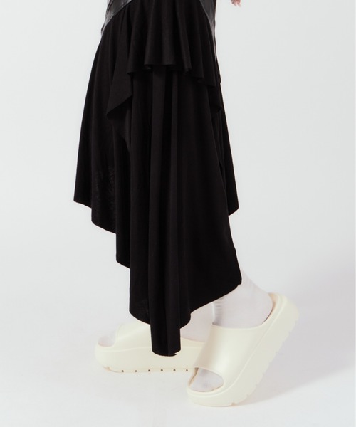 Chick(チック)の「Rubber thick-soled sandals / 厚底サンダル(サンダル・レディース・ブラック/ベージュ/ホワイト・24-24.5/23-23.5)」の19枚目の写真