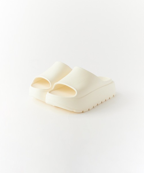 Chick(チック)の「Rubber thick-soled sandals / 厚底サンダル(サンダル・レディース・ブラック/ベージュ/ホワイト・24-24.5/23-23.5)」の17枚目の写真