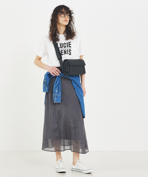 LOWELL things（ロウェル　シングス）の「Stri/レザークロスボディバッグ（ボディバッグ/ウエストポーチ・レディース・ブラック/グレイッシュベージュ/オレンジ・フリー）」の5枚目の写真