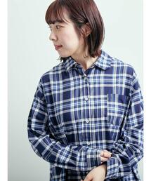 SM2 | 刺繍入りチェックシャツ(シャツ/ブラウス)