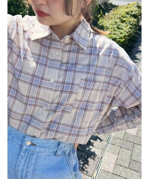 SM2（エスエムツー）の「刺繍入りチェックシャツ（シャツ/ブラウス・レディース・レッド/ベージュ/イエロー/ブルー・F）」の15枚目の写真